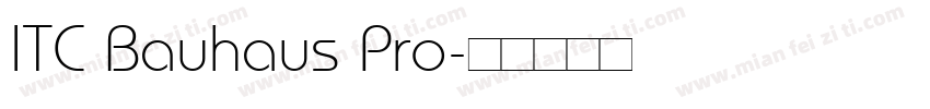 ITC Bauhaus Pro字体转换